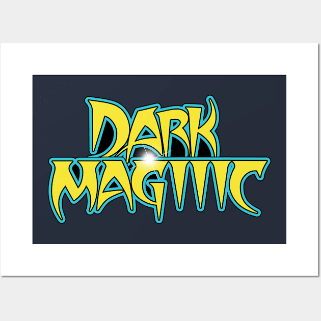 Dark Magic T-Shirt (Blue) T-Shirt Wall Art by Jason Inman (Geek History Lesson)